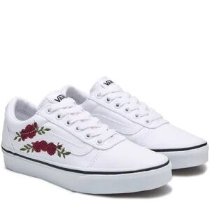 3403 Vans Ward Low Top Sneaker White Rose 6.5